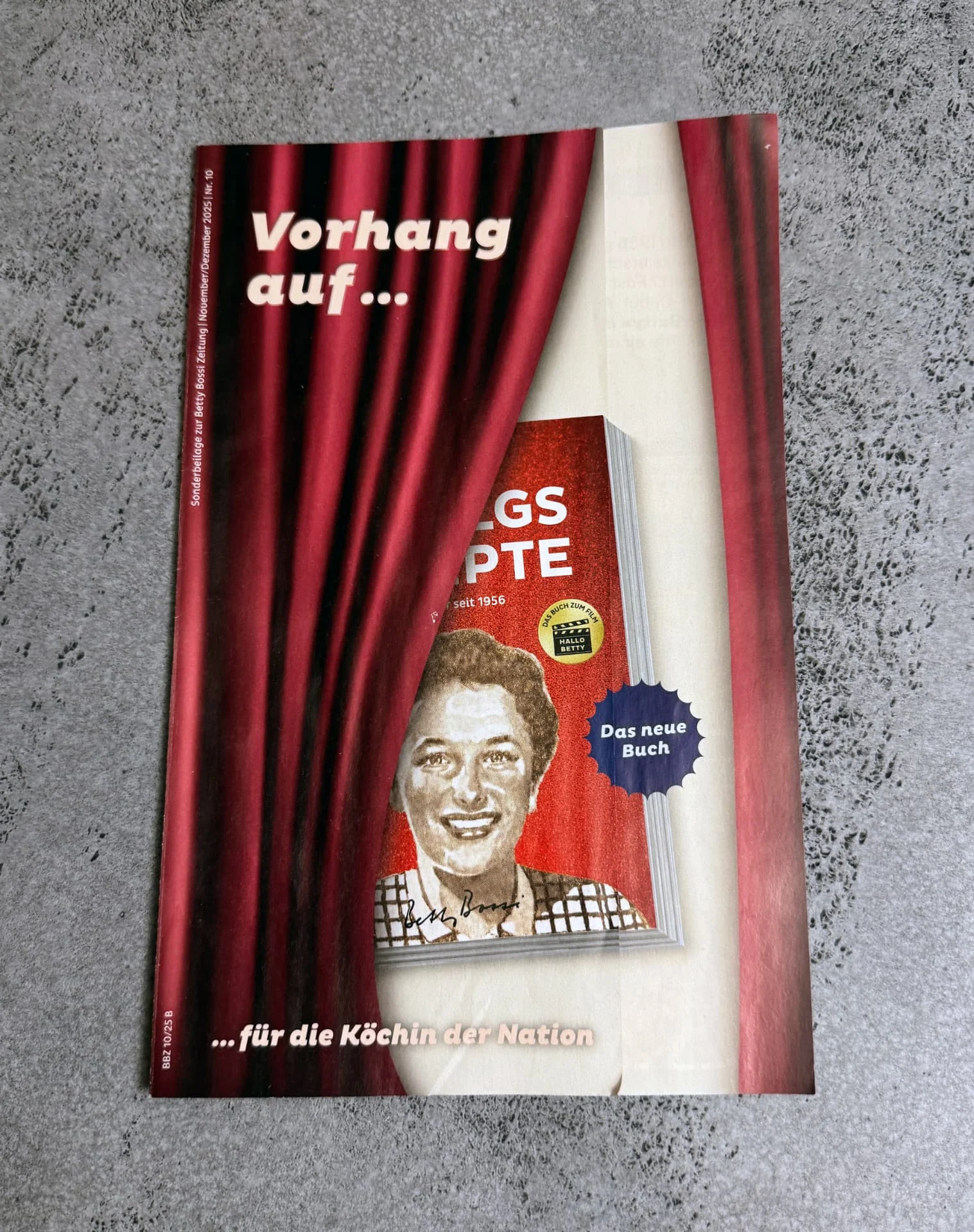 Gedrucktes Betty-Bossi-Flyer-Cover zur Weihnachtskampagne