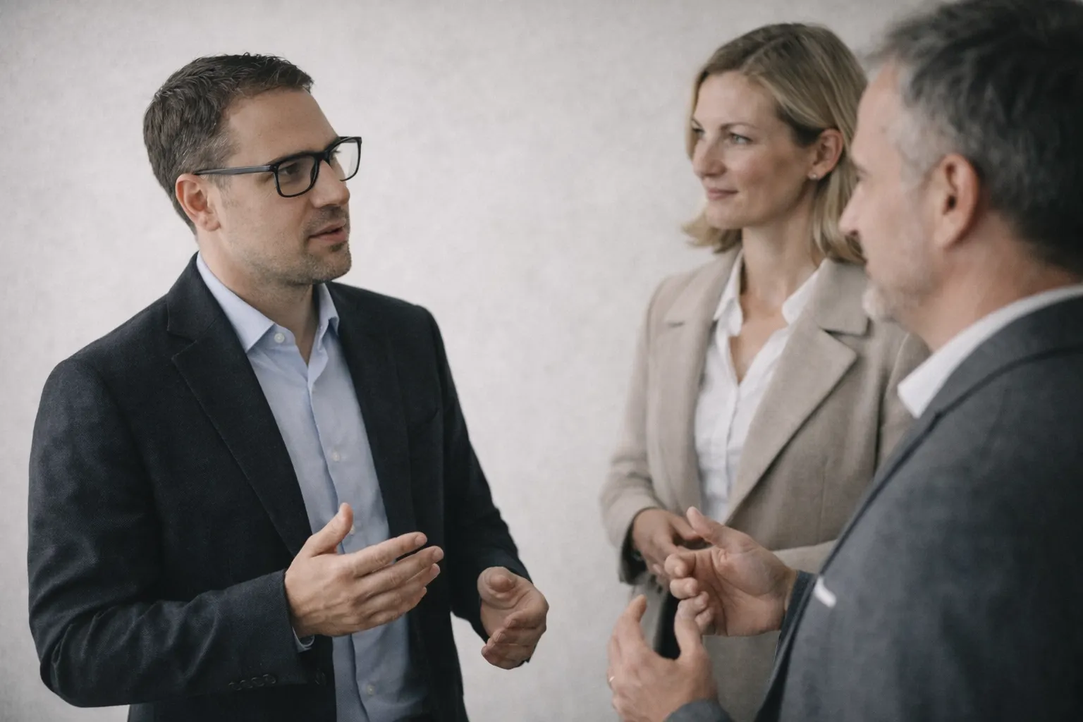 Beratungsgespräch zu Markenauftritt und Kampagne im Atelier von Vitali & Co. in Zürich